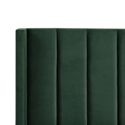 Beliani Bed Velvet Villette 140 X 200 Cm (Eu Double) Dark Green - thumbnail 7