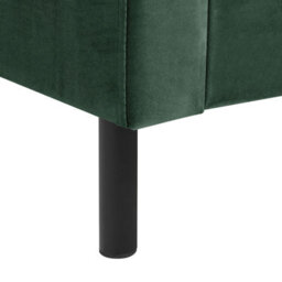 Beliani Bed Velvet Villette 140 X 200 Cm (Eu Double) Dark Green - thumbnail 9