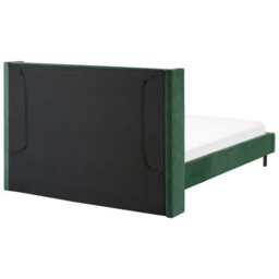 Beliani Bed Velvet Villette 140 X 200 Cm (Eu Double) Dark Green - thumbnail 5