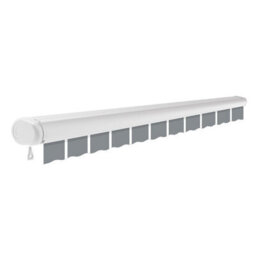 Primrose Awnings 3.0M X 2.5M Retractable Electric Full Cassette Pin Striped Grey Awning Outdoor Patio Canopy - thumbnail 4