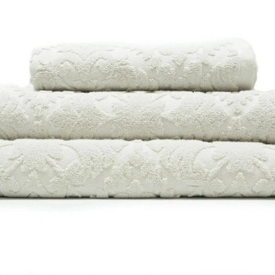 Country House Jacquard Sculpted Bath Towels Grey