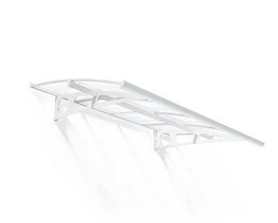 Canopia By Palram Bordeaux 2230 White Door Canopy, (H)33Cm (W)223.5Cm (D)13.9Cm - image 1