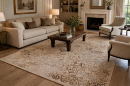 RugsX Carpet Wool Nain Ornament 1279/51633 Cream Beige 120X170 Cm