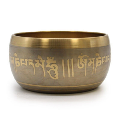 Large Five Buddha Singing Bowl Gold - image 1