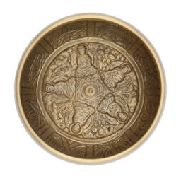 Large Five Buddha Singing Bowl Gold - thumbnail 4