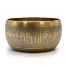 Large Five Buddha Singing Bowl Gold - thumbnail 1
