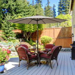 Costway 3M Garden Parasol 24 Solar Power Led Lights Patio Umbrella With Tilt And Crank Handle Coffee - thumbnail 1