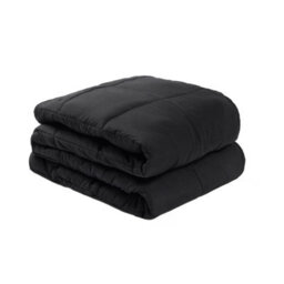 Ohs Supersoft Weighted 6Kg Blanket, Black - 125 X 150Cm - thumbnail 8