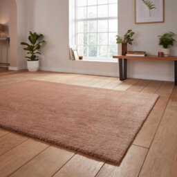 Walnut Shaggy Washable Plain Modern Rug For Living Room Bedroom & Dining Room-160Cm X 230Cm - thumbnail 3