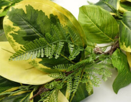 Leaf 180Cm Artificial Garland Hanging Trailing Golden Ficus Plant - thumbnail 4