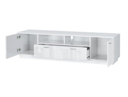 Impact Furniture Large Tv Unit With Drawers Storage White Gloss Cabinet Entertainment Media Stand For Up To 65 Inch Tv Modern Sol - thumbnail 9
