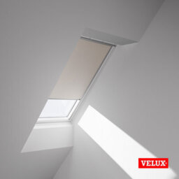Velux Original (Dkl) Light Beige Blackout Roller Blind For Velux Roof Window S06 With Silver Side Rails - thumbnail 3