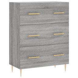 Berkfield Highboard Grey Sonoma 69.5X34X180 Cm Engineered Wood - thumbnail 7