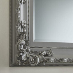 The Online Mirror Shop Wall Mirror Carved Louis Rectangular Shape With Grey Ornate Frame For Hanging It On A Gallery Wall- H110Cm X W 80Cm X D 6.5Cm - thumbnail 3