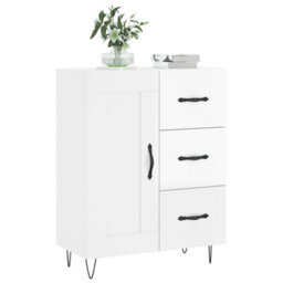 Berkfield Sideboard High Gloss White 69.5X34X90 Cm Engineered Wood - thumbnail 3
