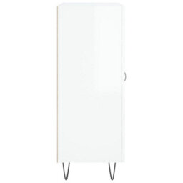 Berkfield Sideboard High Gloss White 69.5X34X90 Cm Engineered Wood - thumbnail 7