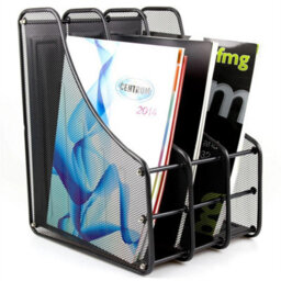 Magazine Holder File Document Letter Organiser Storage Office Desk Rack Stand - thumbnail 3