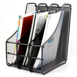 Magazine Holder File Document Letter Organiser Storage Office Desk Rack Stand - thumbnail 4