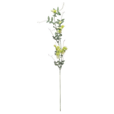 Wyld Haus Set Of 3 Artificial Sweet Pea Trail Stems Silk-Look Cascading Green & Ivory Flowers - image 1