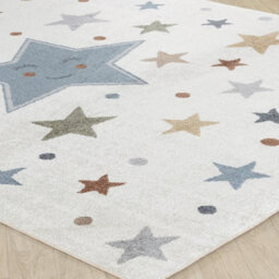Livabliss Round Lillian-Kids Beige Blue Orange Green Washable Rug For Children's Rooms 160 X 160 Cm Easy Care, Non Shedding - thumbnail 6