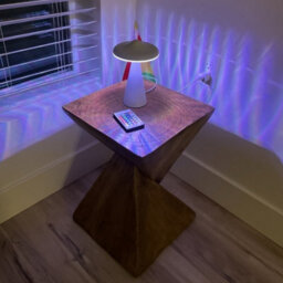 Fativo Indoor Outdoor Sofa Side Table Pedestal Concrete Accent Table - thumbnail 8