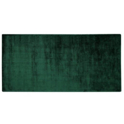 Beliani Rug Gesi Ii Dark Green 80 X 150 Cm Viscose - thumbnail 1