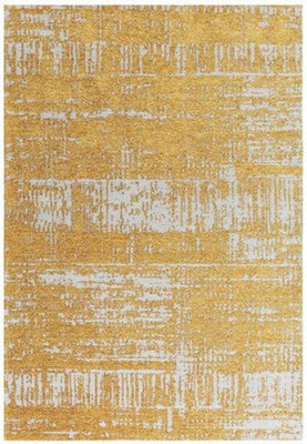 Gold Abstract Modern Easy To Clean Rug For Bedroom & Living Room-120Cm X 170Cm - image 1
