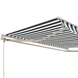 Outsunny Garden Sun Shade Canopy Retractable Awning, 2.5 X 2M, Green And White - thumbnail 9