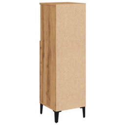 Berkfield Bathroom Cabinet Artisan Oak 30X30X100 Cm Engineered Wood - thumbnail 7