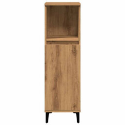 Berkfield Bathroom Cabinet Artisan Oak 30X30X100 Cm Engineered Wood - thumbnail 4