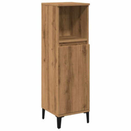 Berkfield Bathroom Cabinet Artisan Oak 30X30X100 Cm Engineered Wood - thumbnail 2