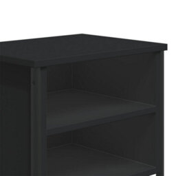 Berkfield Bedside Cabinet Black 40X30X40 Cm Engineered Wood - thumbnail 8