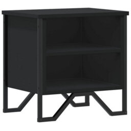 Berkfield Bedside Cabinet Black 40X30X40 Cm Engineered Wood - thumbnail 2