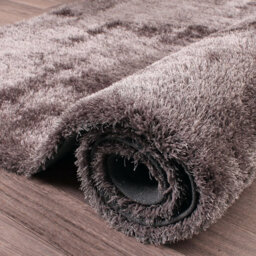 Grey Plain Shaggy Luxurious Sparkle Easy To Clean Handmade Rug For Dining Room Bedroom And Living Room-80Cm X 150Cm - thumbnail 7