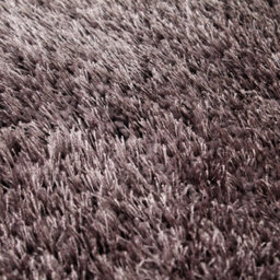 Grey Plain Shaggy Luxurious Sparkle Easy To Clean Handmade Rug For Dining Room Bedroom And Living Room-80Cm X 150Cm - thumbnail 4