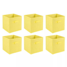 Urbn-Living Red - Medium Collapsible Cube Storage Boxes - 27X21.5X24.5Cm - thumbnail 6