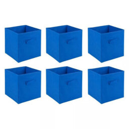 Urbn-Living Red - Medium Collapsible Cube Storage Boxes - 27X21.5X24.5Cm - thumbnail 9