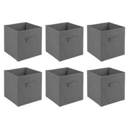 Urbn-Living Red - Medium Collapsible Cube Storage Boxes - 27X21.5X24.5Cm - thumbnail 2