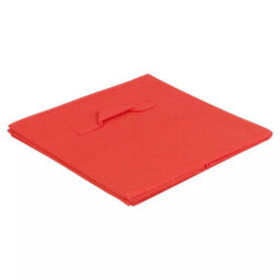 Urbn-Living Red - Medium Collapsible Cube Storage Boxes - 27X21.5X24.5Cm - thumbnail 5