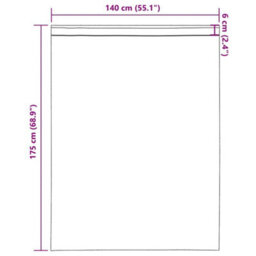 Berkfield Durable Voile Curtains With Rod Pockets 2 Pcs Purple - thumbnail 9