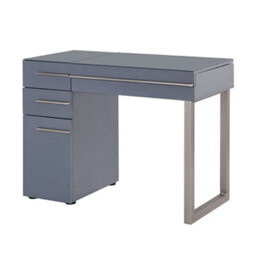 Furniture in Fashion Carter High Gloss Dressing Table With Mirror In Grey - thumbnail 4