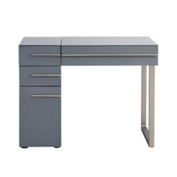 Furniture in Fashion Carter High Gloss Dressing Table With Mirror In Grey - thumbnail 7