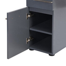 Furniture in Fashion Carter High Gloss Dressing Table With Mirror In Grey - thumbnail 9