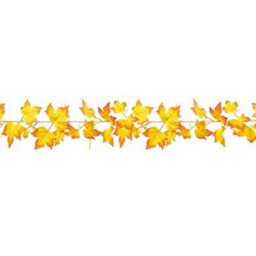Garden Greatness 8Ft Autumn Leaf Yellow Door Garland - thumbnail 3
