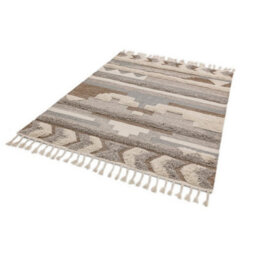 Beige Handmade Kilim Luxurious Modern Wool Geometric Graphics Rug Easy To Clean Living Room And Bedroom-200Cm X 290Cm - thumbnail 3