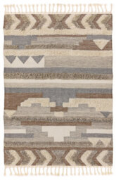 Beige Handmade Kilim Luxurious Modern Wool Geometric Graphics Rug Easy To Clean Living Room And Bedroom-200Cm X 290Cm - thumbnail 1