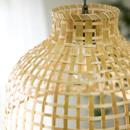 Dibor Traditional Style Medium Bamboo Dome Lamp Shade Ceiling Light Shade - thumbnail 4