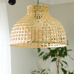 Dibor Traditional Style Medium Bamboo Dome Lamp Shade Ceiling Light Shade - thumbnail 2
