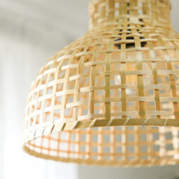 Dibor Traditional Style Medium Bamboo Dome Lamp Shade Ceiling Light Shade - thumbnail 3