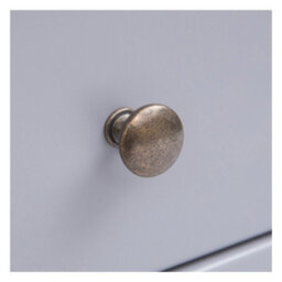 Cabinet Bits Biccari Grey 3 Drawer 3 Door Sideboard Brass Knob - thumbnail 8